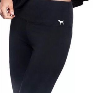 Vs pink ombré leggings with words on side